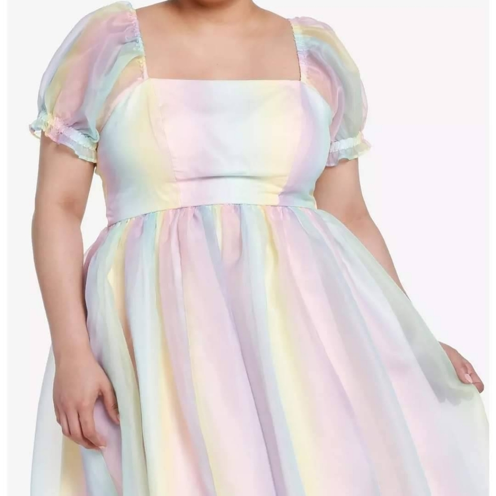 Sweet Society Rainbow Puff Dress
